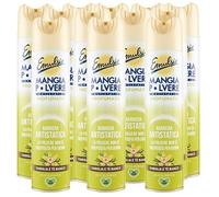 Emulsio Comer polvo El antiestático perfumado multisuperficie barrera antiestática fragancia vainilla y té blanco - 12 botellas de spray de 300 ml cada una