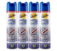 Emulsio Comer polvo El antiestático suelo captura polvo y ultra brillo de lavanda - 4 botellas de spray de 300 ml cada uno