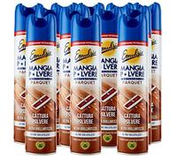 Emulsio El parqué antiestático atrapa el polvo y el brillo ultra brillante de madera de cedro - 12 botes de spray de 300 ml cada uno