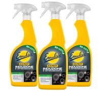 Emulsio Expert - Limpiador de inducción y vitrocerámica en spray suave sin aclarado - Limpia higieniza y desengrasa las superficies de las cocinas - 3 botellas de 600 ml