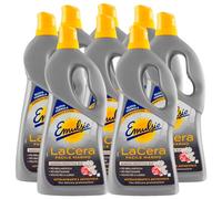 Emulsio La cera fácil de mármol, autolucidante para suelos y superficies de mármol y granilla, fórmula profesional, barrera 3 en 1, protección de brillo y limpieza, 8 botellas de 725 ml