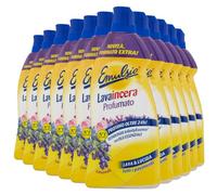 Emulsio Lavaincera - Limpiador perfumado para limpiar y abrillantar suelos de mármol de cerámica cocido con cera de carnuaba y aceites esenciales de lavanda, 12 botellas de 950 ml cada uno