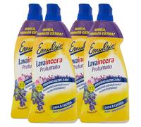 Emulsio Lavaincera - Limpiador perfumado para limpiar y abrillantar suelos de mármol de cerámica cocido con cera de carnuaba y aceites esenciales de lavanda, 4 botes de 950 ml cada uno