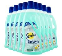 Emulsio Revive Gres - Limpiador de suelos para gres porcelana brillante u mate fórmula con agente antiredeposito protector, perfume de flores blancas y ylang-ylang de larga duración, 9 botellas de 750
