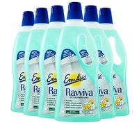 Emulsio Revive Gres - Limpiador de suelos para gres porcelana brillante u mate fórmula con agente antiredeposito protector, perfume de flores blancas y ylang-ylang de larga duración, 6 botellas de 750