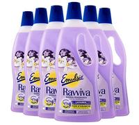 Emulsio Revive - Limpiador de suelos de acción con aroma de lavanda y naranja con aroma de larga duración para todos los tipos de pisos - 6 botellas de 750 ml