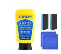 Emulsión limpiadora de película de aceite Sopami,Spray para revestimiento de automóviles Sopami,Spray de cera para pulir y revestir rápidamente automóviles Sopami (Emulsiónx1pieza)