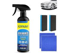 Emulsión limpiadora de película de aceite Sopami,Spray para revestimiento de automóviles Sopami,Spray de cera para pulir rápidamente el automóvil Sopami (Spray*1 pieza)