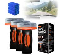 Emulsión para vidrios de coche, Limpiador de emulsión para vidrios, Limpiador universal de película de aceite para parabrisas y ventanas de coche, Visibilidad nítida (3)
