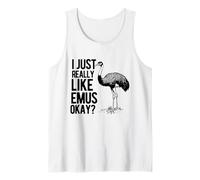 Emus Bird Funny Men Women Me Gusta Mucho emu Ok? Camiseta sin Mangas