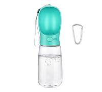 Emwel Botella de Agua para Perros, alimentador de Agua de 550 ml, a Prueba de Fugas, dispensador de Agua portátil para Cachorros con comedero para Mascotas al Aire Libre, Senderismo, Viajes, plástico