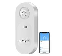 eMylo Detector de Fugas de Agua WiFi, Alarma de 120dB con Notificación en Tiempo Real, Monitor de Nivel para el Hogar