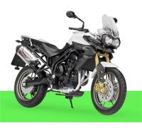 EMYMPUKSCK Motocicleta Retro Aleación Fundida A Presión Para T&riumph Tiger 800, Modelo Funcional Amortiguador, Juguete Niños, Colección Juguetes, Escala 1:18.