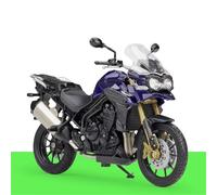 EMYMPUKSCK Motocicleta Retro Aleación Fundida A Presión Para T&riumph Tiger 800, Modelo Funcional Amortiguador, Juguete Niños, Colección Juguetes, Escala 1:18.