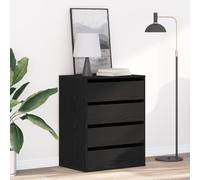 EMYRLXQW Gabinetes y almacenamiento, cómoda, cómoda, roble negro, 60 x 41 x 76 cm, madera de ingeniería