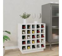EMYRLXQW Gabinetes y almacenamiento, gabinete de vino y licor, color blanco, 55,5 x 34 x 61 cm, madera maciza de pino