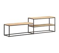 EMYRLXQW Muebles, centros de entretenimiento y soportes de TV, mueble de TV de 180 x 30 x 50 cm, madera de mango rugosa