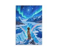 EMYXPAQM Cuadro En Lienzo De Gran Danés Glaciar, Impresión En Lienzo Gran Danés, Cuadros Decoracion Para Dormitorio Salón Vestíbulo Regalo 20x30inch(50x75cm)
