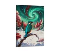 EMYXPAQM Cuadro Sobre Lienzo Martín Pescador Impresión En Lienzo Nebulosa Giratoria Cuadro Moderno Para Salón Dormitorio Oficina Regalos Originales 08x12inch(20x30cm)