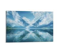 EMYXPAQM Impresiones En Lienzo Alas de ángel en el reino celestial Decorativo Para Sala De Estar, Hogar, Oficina 16x24inch(40x60cm)