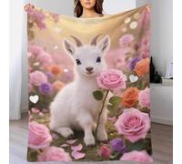 EMYXPAQM Manta De Franela Antílope Tibetano, Manta De Pink Rosa Sea para Sofá Y Cama, Suave Y Esponjoso para Cama, Sofá, Sala De Estar, 40x50inch(100x130cm)