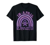 En abril llevamos el signo de la paz púrpura celebrando a los niños militares Camiseta