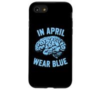 En Abril Nos vestimos de Azul para la Conciencia sobre el Autismo - Diseño del Cerebro Carcasa para iPhone SE (2020) / 7/8