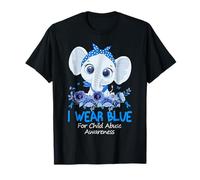 En abril usamos conciencia azul sobre la prevención del abuso infantil Camiseta