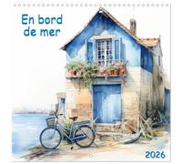 En bord de mer (Calendrier mural carré 2026 30 x 60 cm (ouvert)) Calendrier double avec une page pour vos prises de notes: Un calendrier pour les ... de sérénité à leur quotidien