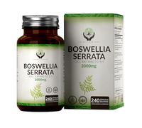 EN Boswellia Serrata | Boswellia Alta Potencia 2000mg Por Porción - 240 Boswelia Serrata Capsulas Veganas | Sin OGM, Gluten, Lácteos y Alérgenos | Fabricado en el Reino Unido