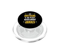 En Bretaña Nunca llueve Absolutamente Humor Breton PopSockets PopGrip para MagSafe