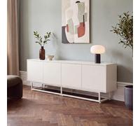 Aparador boxholm con 4 puertas 180x30x56 cm - oatmeal [en.casa]