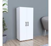 Armario åsnes con 2 puertas y 3 compartimentos aglomerado 108 x 49 x 32 cm - blanco [en.casa]