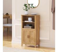 Aparador rirg 2 puertas bambú 92x50x25cm cm natural [en.casa]