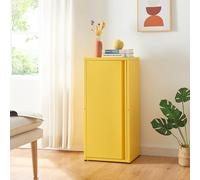 Armario de oficina burlöv acero 88x40x35 cm - amarillo [en.casa]