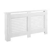 [en.casa] Cubre Radiador 172x19x82cm Decoración Radiator Tapar la calefacción MDF Blanco