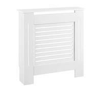 [en.casa] Cubre Radiador 78x19x82cm Decoración Radiator Tapar la calefacción MDF Blanco