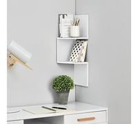 Estantería de pared blanco mate diseño retro (60,9x19,5x19,5cm) [en.casa] 19.5 cm