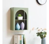 Estantería de pared jäller 40x30x13 cm - verde [en.casa]