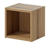 [en.casa] Estantería de Pared Newport Moderno Estante Cubo para Baño Balda Flotante Estantería Modular Aglomerado 27x25x21 cm - Roble