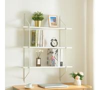 Estantería de pared østfold 100x80x21 cm - blanco [en.casa]