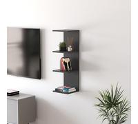 Estantería de pared surahammar 4 niveles 95x30x28 cm - negro [en.casa]