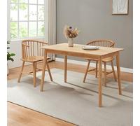 Mesa de comedor klijori rectangular 120x70x74 cm - natural [en.casa]