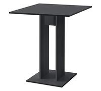[en.casa] Mesa de Comedor Lindesnes 65 x 65 x 78 cm Mesa de Cocina o Salón Cuadrada Mesa de Bar Mesa de Bistro Gris Oscuro Mate