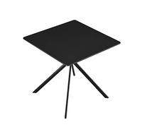 Mesa de comedor ankara para 2 personas tablero de mdf lacado 78 x 78 x 75 cm - negro [en.casa]