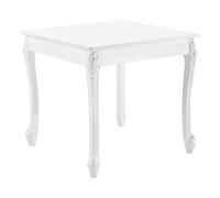 Mesa de comedor lüneburg para 2 sillas rectangular mdf / plástico 80 x 80 x 76 cm - blanco [en.casa]