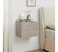 Mesa de noche flotante ampfing 40x29x30 cm - efecto hormigón claro [en.casa]