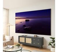 [en.casa] Pantalla de Proyección Väkhoga Instalación Mural Pantalla para Full HD 4K 8K HDR Proyector con Marco 120 Pulgadas 16:9 ARL 266 x 149 cm Cine en Casa Oficina Gaming Gris
