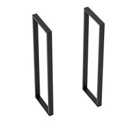 [en.casa] Patas para Muebles Juego de 2 Patas para Mesa Altas Consolas Set de 2X Armazones para Mesa de Bar DIY Acero 87x27cm - Negro