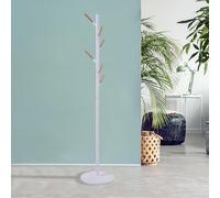 Perchero de pie nacka 172 cm forma de árbol - blanco [en.casa]